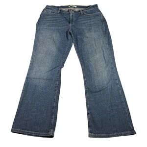Levi's 529 Curvy Bootcut Jean Women 16S (FITS 36x29) Blue Wash Denim Stretch